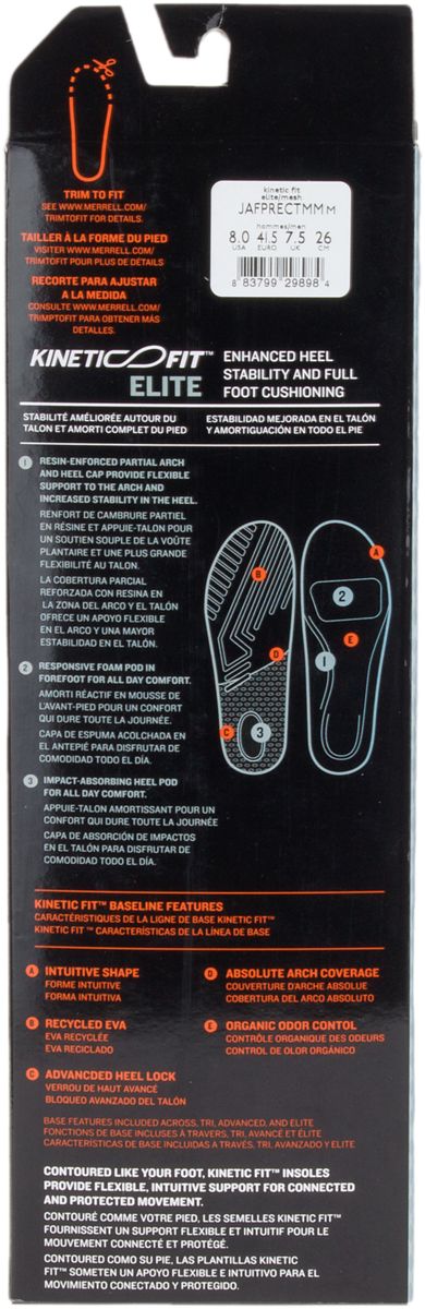 Men - Kinetic Fit™ Elite Footbed Wide Width - Insoles | Merrell on sale