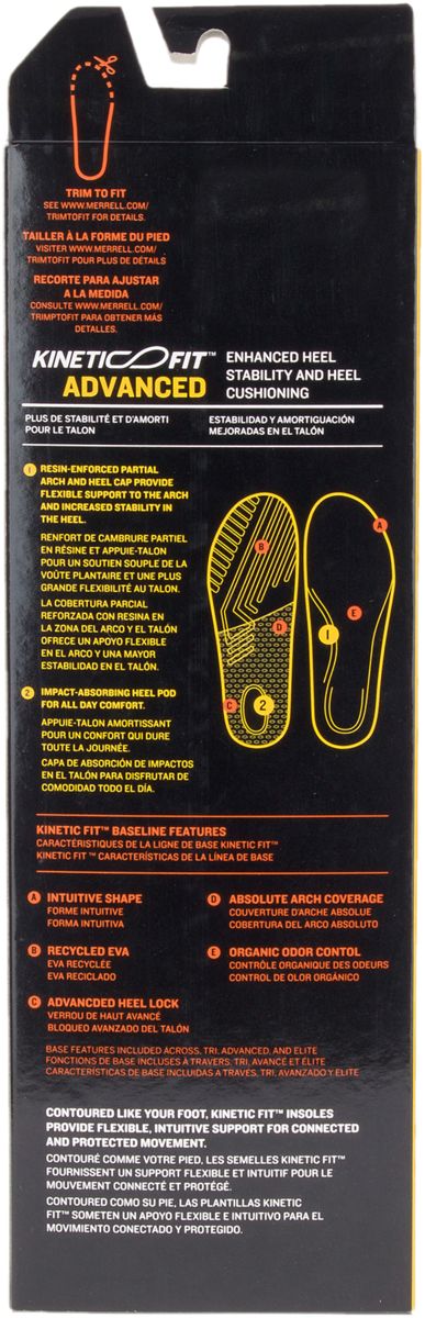 Women's Kinetic Fit Footbed Wide Width Insoles | Merrell US