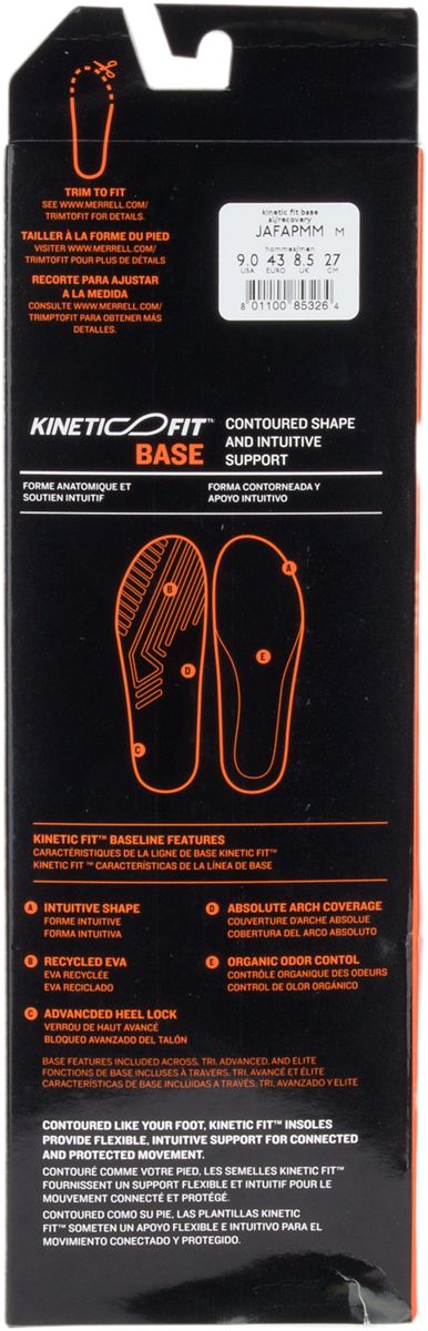 Men's Kinetic Fit Base AL Footbed Insoles | Merrell sale