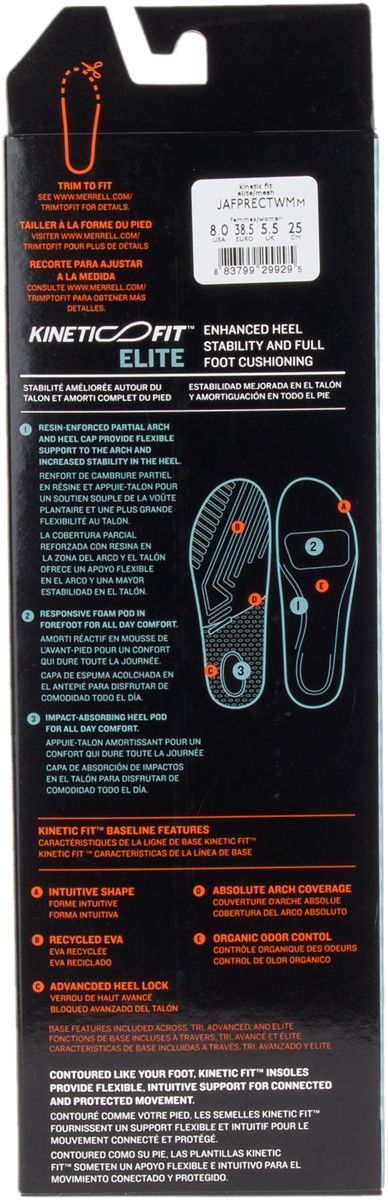 Women - Kinetic Fit™ Elite Footbed - Insoles | Merrell online
