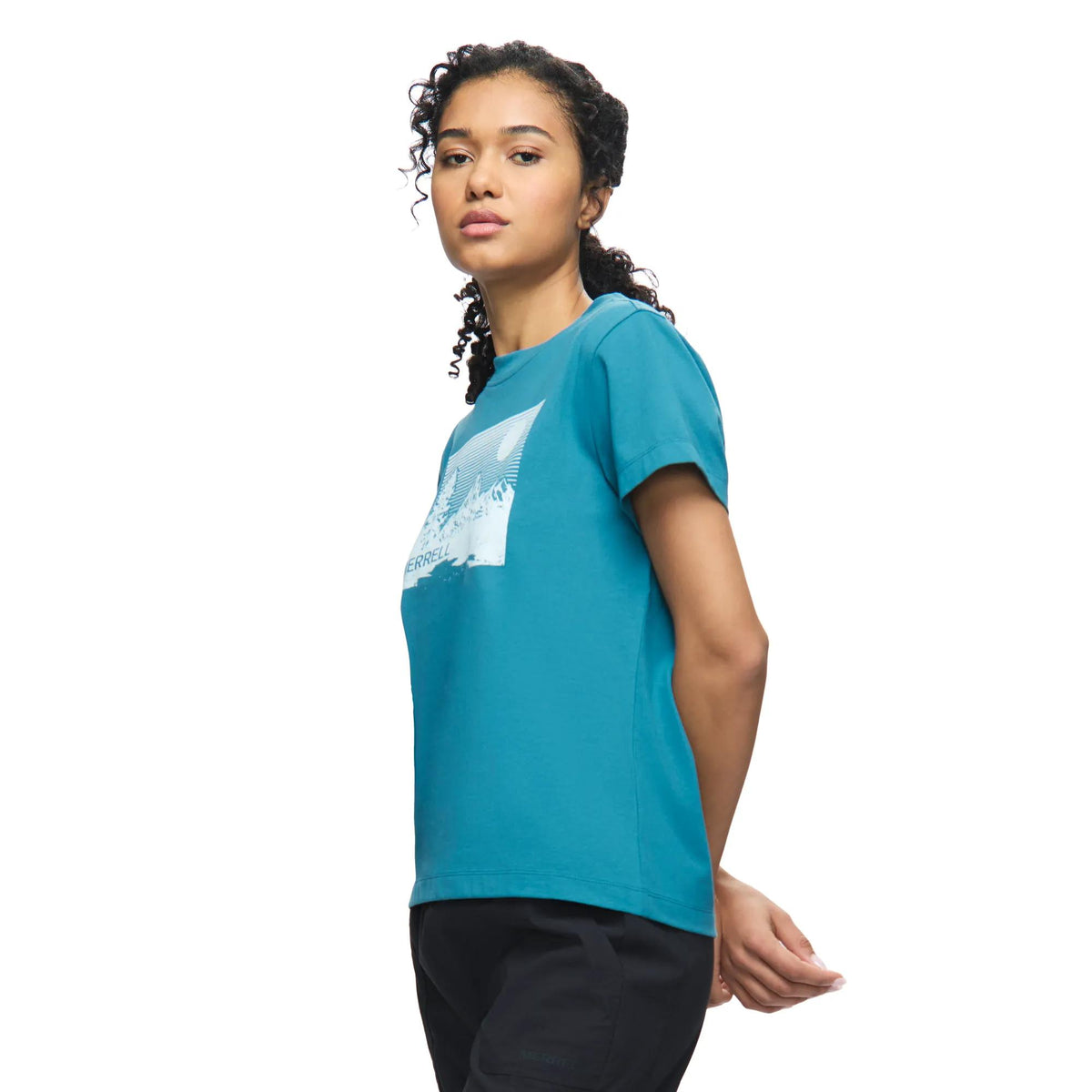 Women's Stripe Landscape Graphic Crew Tee - US 7278