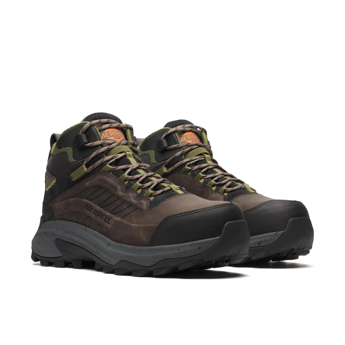 Men's Moab Speed 2 Mid Waterproof Carbon Fiber Work Boot Wide Width - US 7236